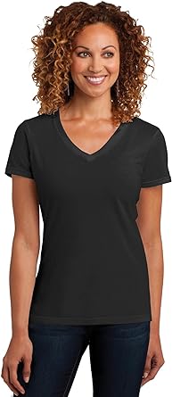 Women's Perfect Blend V Neck Tee Black